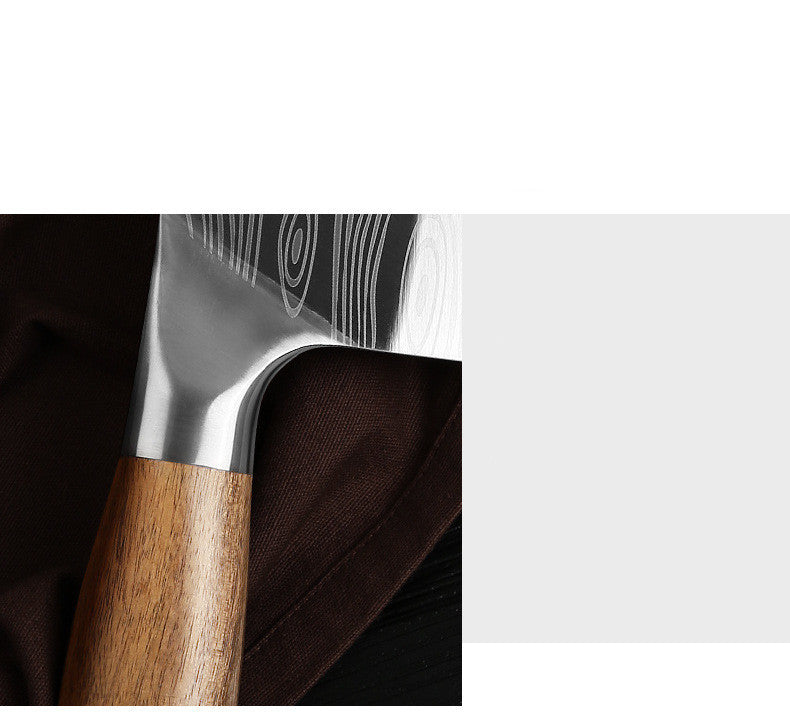 Stainless Steel Kitchen Knife With Wooden Handle