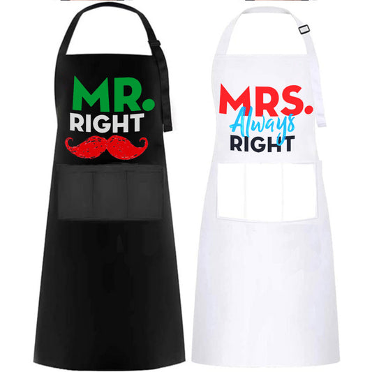 Personalized Printed Waterproof Antifouling Apron For Kitchen Household